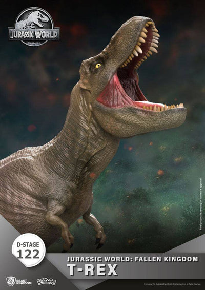 Jurassic World: Fallen Kingdom D-Stage PVC Diorama T-Rex 13cm - Scale Statue - Beast Kingdom Toys - Hobby Figures UK
