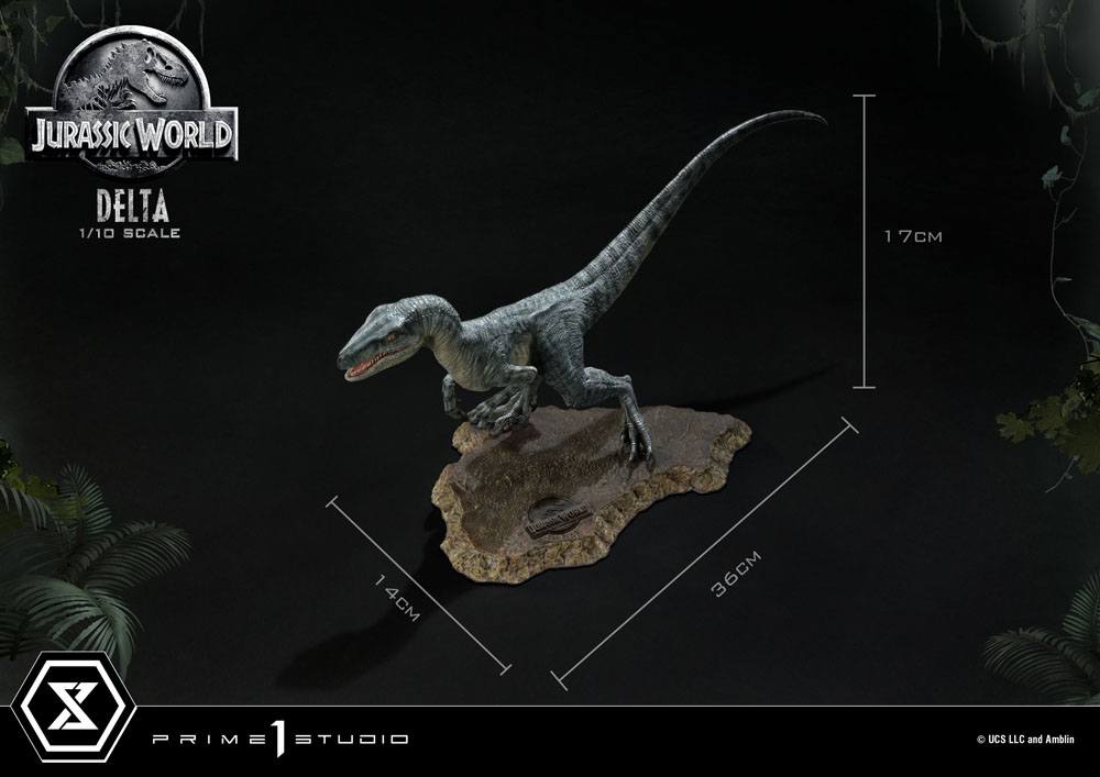 Jurassic World: Fallen Kingdom Prime Collectibles Statue 1/10 Delta 17cm - Scale Statue - Prime 1 Studio - Hobby Figures UK