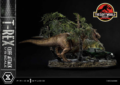 Jurassic World: The Lost World Statue 1/15 T-Rex Cliff Attack Bonus Version 53cm - Scale Statue - Prime 1 Studio - Hobby Figures UK