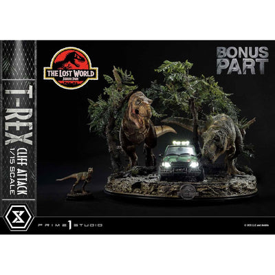 Jurassic World: The Lost World Statue 1/15 T-Rex Cliff Attack Bonus Version 53cm - Scale Statue - Prime 1 Studio - Hobby Figures UK