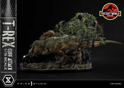 Jurassic World: The Lost World Statue 1/15 T-Rex Cliff Attack Bonus Version 53cm - Scale Statue - Prime 1 Studio - Hobby Figures UK
