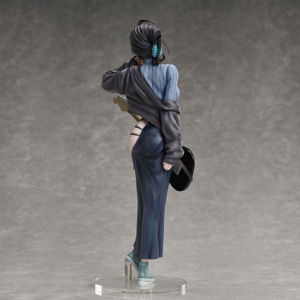 Juroku Illustration PVC Statue Guitar Meimei Backless Dress 26cm - Scale Statue - Sentinel - Hobby Figures UK