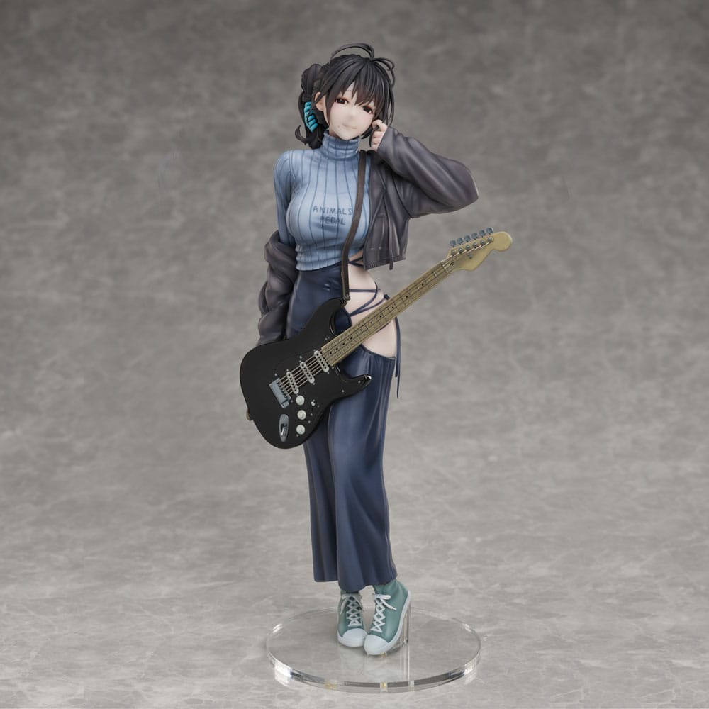 Juroku Illustration PVC Statue Guitar Meimei Backless Dress 26cm - Scale Statue - Sentinel - Hobby Figures UK