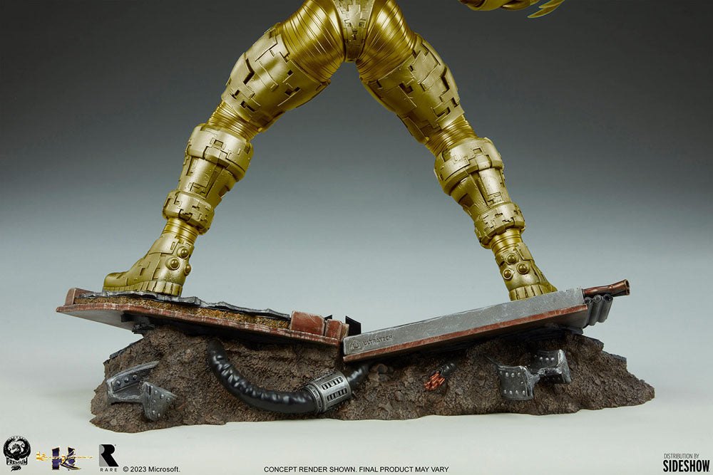 Killer Instinct Statue 1/4 Fulgore: Gold Variant 51cm – Hobby Figures