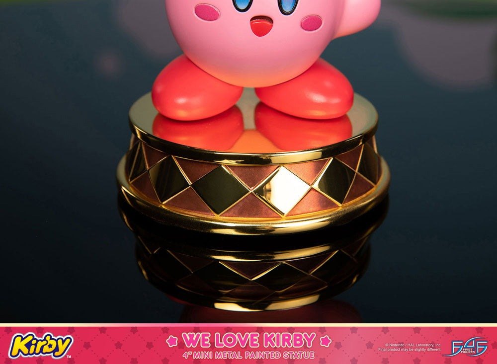 Kirby DieCast Statue We Love Kirby 10cm - Scale Statue - First 4 Figures - Hobby Figures UK