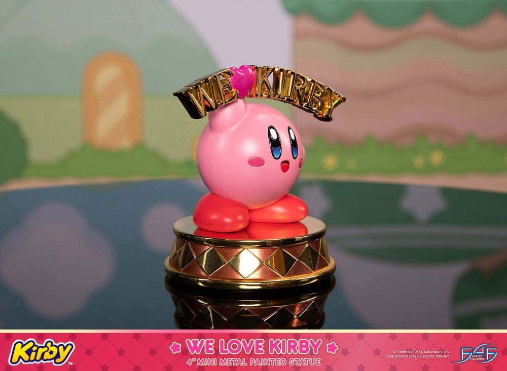 Kirby DieCast Statue We Love Kirby 10cm - Scale Statue - First 4 Figures - Hobby Figures UK