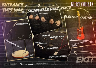 Kurt Cobain Action Figure 1/6 On Stage 32cm - Action Figures - Blitzway - Hobby Figures UK