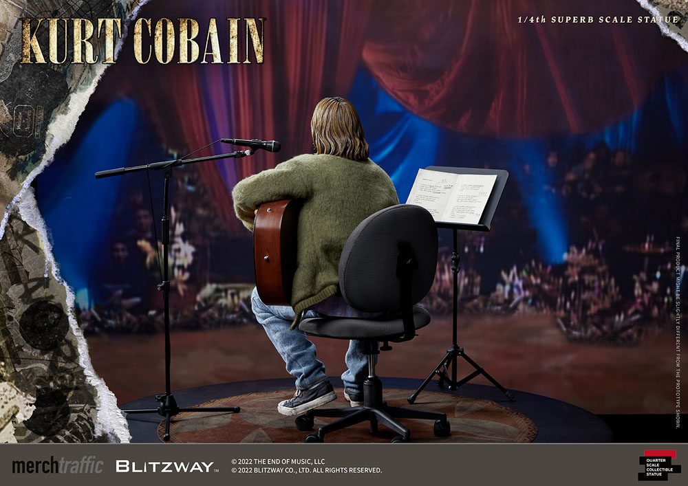 Kurt Cobain Superb Scale Statue 1/4 Unplugged 37cm - Scale Statue - Blitzway - Hobby Figures UK