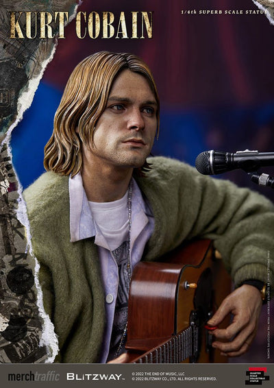 Kurt Cobain Superb Scale Statue 1/4 Unplugged 37cm - Scale Statue - Blitzway - Hobby Figures UK