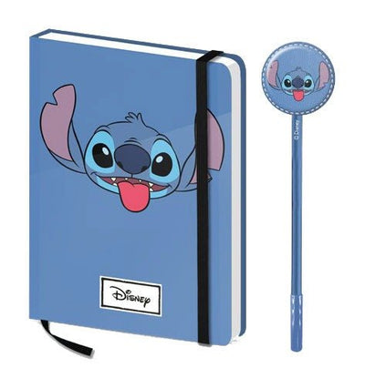 Lilo & Stitch Notebook with Pen Gift Set Stitch Face - Apparel & Accessories - Karactermania - Hobby Figures UK