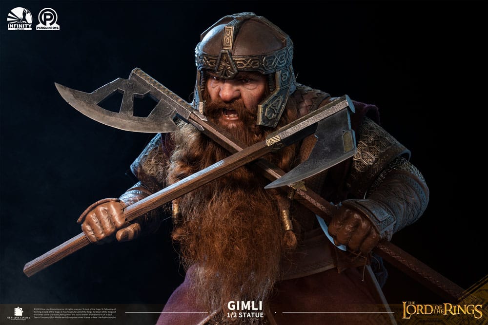 Lord Of The Rings Master Forge Series Statue 1/2 Gimli 88cm - Scale Statue - Infinity Studio x Penguin Toys - Hobby Figures UK