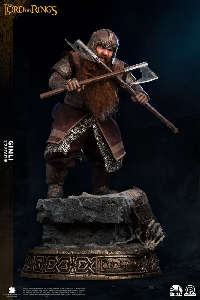 Lord Of The Rings Master Forge Series Statue 1/2 Gimli 88cm - Scale Statue - Infinity Studio x Penguin Toys - Hobby Figures UK