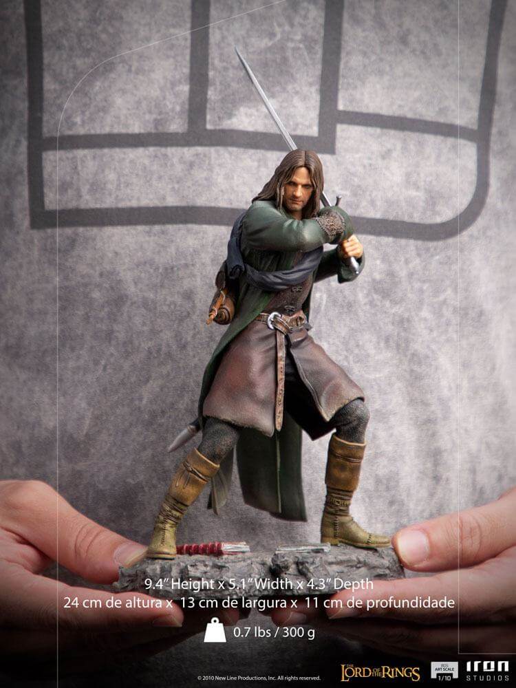 Lord Of The Rings BDS Art Scale Statue 1/10 Aragorn 24cm - Scale Statue - Iron Studios - Hobby Figures UK