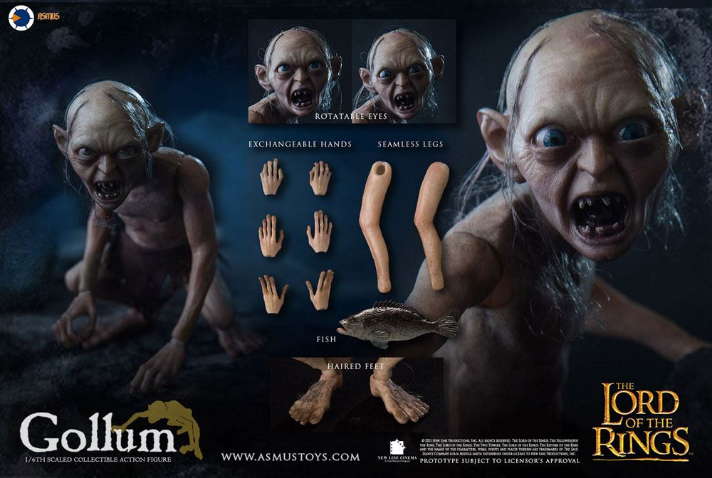 Lord of the Rings Action Figure 1/6 Gollum 19cm - Action Figures - Asmus Collectible Toys - Hobby Figures UK