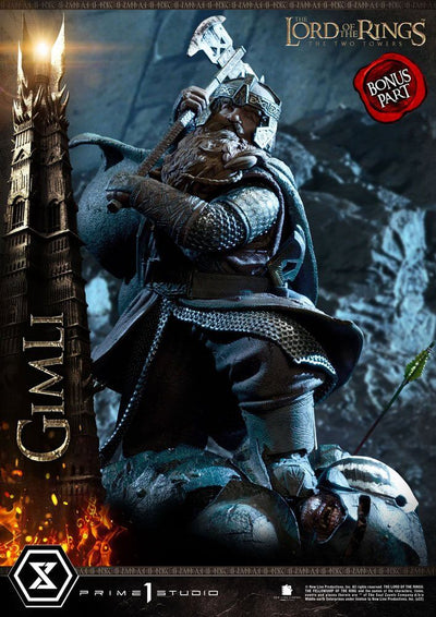 Lord of the Rings: The Two Towers Statue 1/4 Gimli Bonus Version 56cm - Scale Statue - Prime 1 Studio - Hobby Figures UK