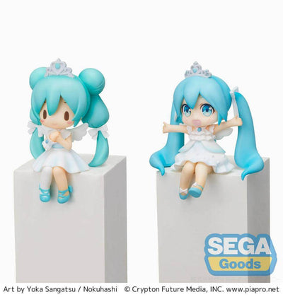 Hatsune Miku MP Perching Collection PVC Statue Hatsune Miku 15th Anniversary Ver. 7cm - Scale Statue - Sega - Hobby Figures UK