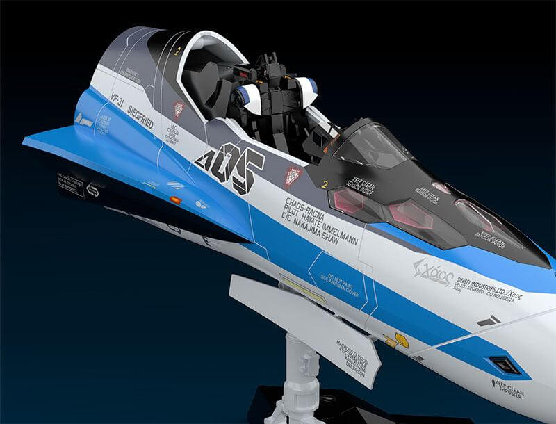Macross Delta Plastic Model Kit 1/20 PLAMAX MF-56: minimum factory Fighter Nose Collection VF-31J (Hayate Immelman's Fighter) 31cm - Model Kit - Max Factory - Hobby Figures UK