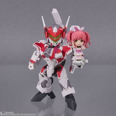 Macross Delta Tiny Session Vehicle mit Action Figure VF-31C Siegfried (Mirage Farina Jenius Use) with Makina Nakajima 10cm - Action Figures - Bandai Tamashii Nations - Hobby Figures UK