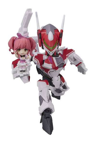Macross Delta Tiny Session Vehicle mit Action Figure VF-31C Siegfried (Mirage Farina Jenius Use) with Makina Nakajima 10cm - Action Figures - Bandai Tamashii Nations - Hobby Figures UK