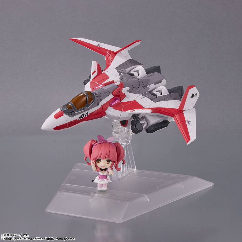 Macross Delta Tiny Session Vehicle mit Action Figure VF-31C Siegfried (Mirage Farina Jenius Use) with Makina Nakajima 10cm - Action Figures - Bandai Tamashii Nations - Hobby Figures UK