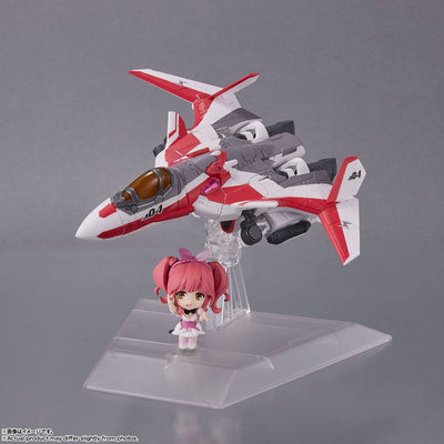 Macross Delta Tiny Session Vehicle mit Action Figure VF-31C Siegfried (Mirage Farina Jenius Use) with Makina Nakajima 10cm - Action Figures - Bandai Tamashii Nations - Hobby Figures UK