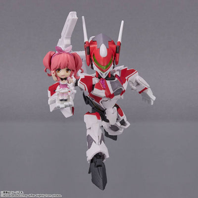 Macross Delta Tiny Session Vehicle mit Action Figure VF-31C Siegfried (Mirage Farina Jenius Use) with Makina Nakajima 10cm - Action Figures - Bandai Tamashii Nations - Hobby Figures UK
