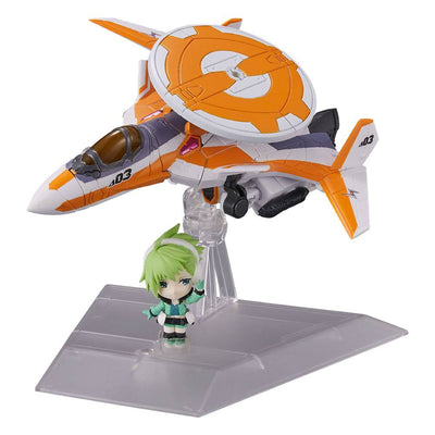 Macross Delta Tiny Session Vehicle mit Action Figure VF-31E Siegfried (Chuck Mustang Use) with Reina Prowler 10cm - Action Figures - Bandai Tamashii Nations - Hobby Figures UK