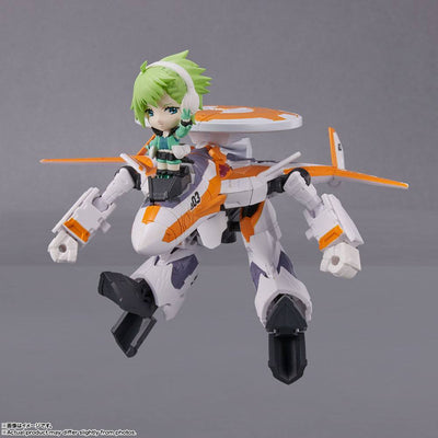 Macross Delta Tiny Session Vehicle mit Action Figure VF-31E Siegfried (Chuck Mustang Use) with Reina Prowler 10cm - Action Figures - Bandai Tamashii Nations - Hobby Figures UK