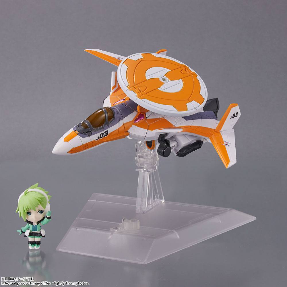 Macross Delta Tiny Session Vehicle mit Action Figure VF-31E Siegfried (Chuck Mustang Use) with Reina Prowler 10cm - Action Figures - Bandai Tamashii Nations - Hobby Figures UK