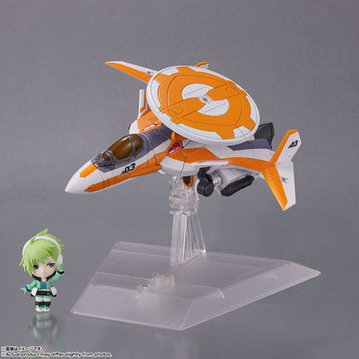 Macross Delta Tiny Session Vehicle mit Action Figure VF-31E Siegfried (Chuck Mustang Use) with Reina Prowler 10cm - Action Figures - Bandai Tamashii Nations - Hobby Figures UK