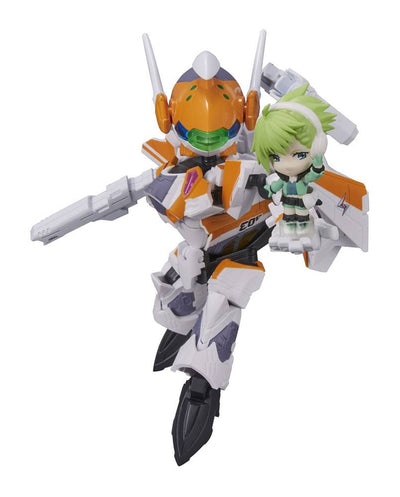 Macross Delta Tiny Session Vehicle mit Action Figure VF-31E Siegfried (Chuck Mustang Use) with Reina Prowler 10cm - Action Figures - Bandai Tamashii Nations - Hobby Figures UK