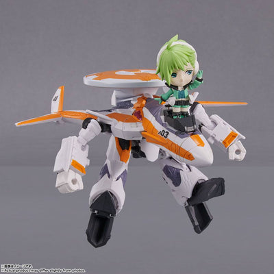 Macross Delta Tiny Session Vehicle mit Action Figure VF-31E Siegfried (Chuck Mustang Use) with Reina Prowler 10cm - Action Figures - Bandai Tamashii Nations - Hobby Figures UK