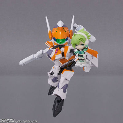 Macross Delta Tiny Session Vehicle mit Action Figure VF-31E Siegfried (Chuck Mustang Use) with Reina Prowler 10cm - Action Figures - Bandai Tamashii Nations - Hobby Figures UK