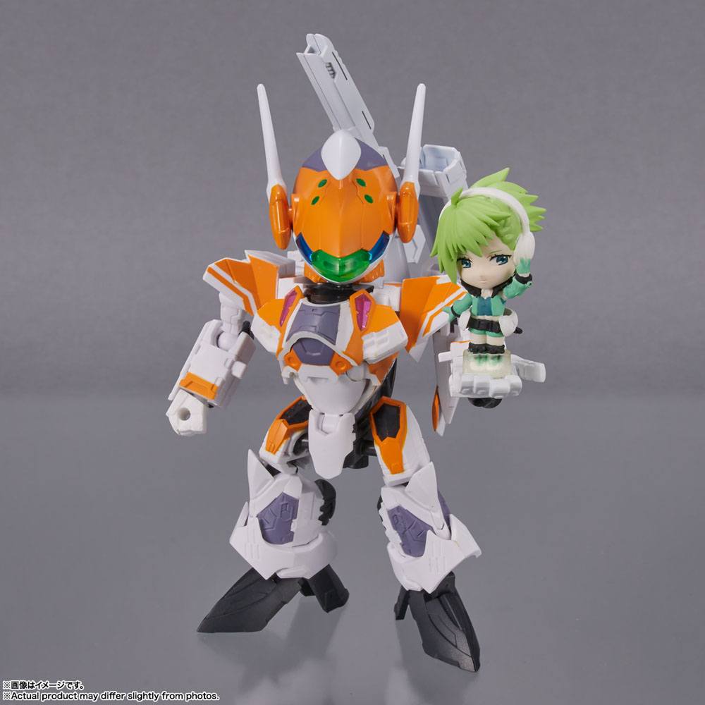 Macross Delta Tiny Session Vehicle mit Action Figure VF-31E Siegfried (Chuck Mustang Use) with Reina Prowler 10cm - Action Figures - Bandai Tamashii Nations - Hobby Figures UK