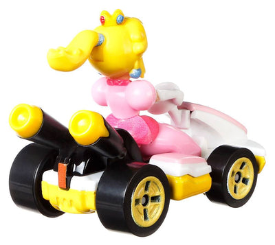 Mario Kart Hot Wheels Diecast Vehicle 1/64 Princess Peach (Standard Kart) 8cm - Mini Figures - Mattel - Hobby Figures UK