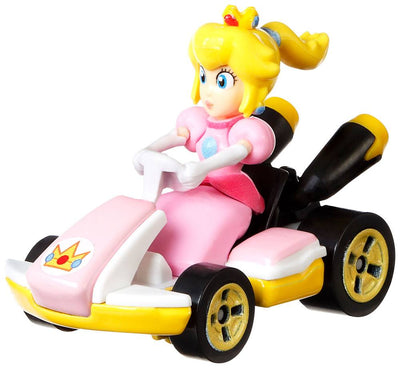 Mario Kart Hot Wheels Diecast Vehicle 1/64 Princess Peach (Standard Kart) 8cm - Mini Figures - Mattel - Hobby Figures UK