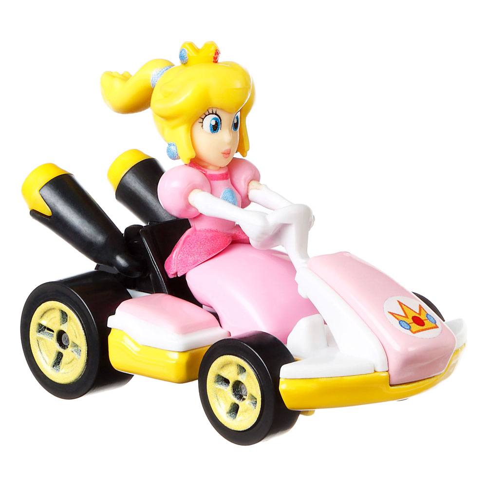 Mario Kart Hot Wheels Diecast Vehicle 1/64 Princess Peach (Standard Kart) 8cm - Mini Figures - Mattel - Hobby Figures UK