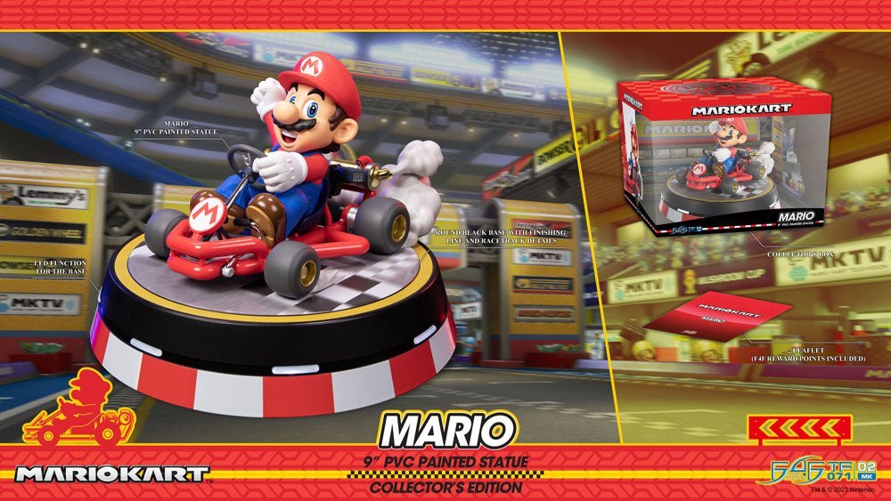 Figurine First 4 Figures - Mario Kart Collector's Edition - Super Mario 22 Cm