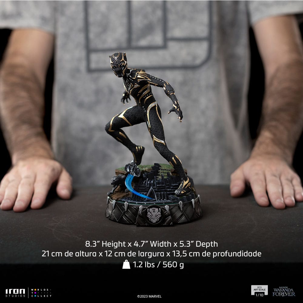 Marvel Art Scale Statue 1/10 Wakanda Forever Black Panther 21cm - Scale Statue - Iron Studios - Hobby Figures UK