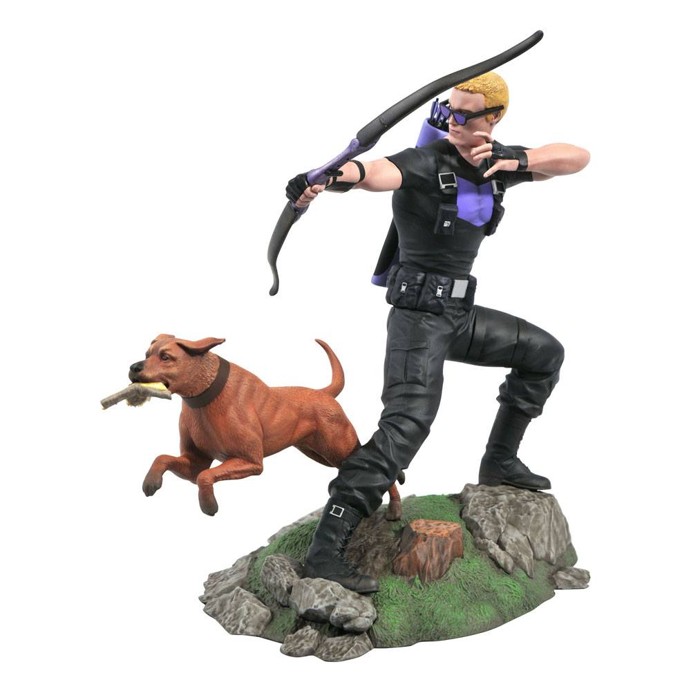 Marvel Comic Gallery PVC Statue Hawkeye with Pizza Dog 23cm - Scale Statue - Diamond Select - Hobby Figures UK