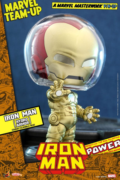 Marvel Comics Cosbaby (S) Mini Figure Iron Man (Hydro Armor) 10cm - Mini Figures - Hot Toys - Hobby Figures UK
