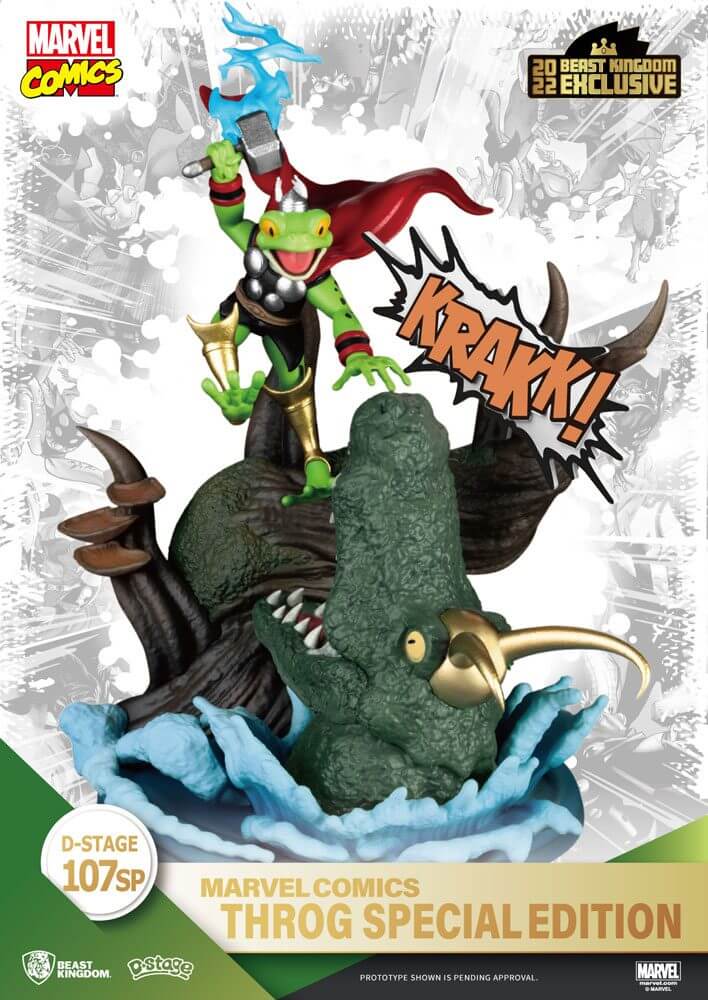 Marvel Comics D-Stage PVC Diorama Throg Limited Edition 17cm - Scale Statue - Beast Kingdom Toys - Hobby Figures UK