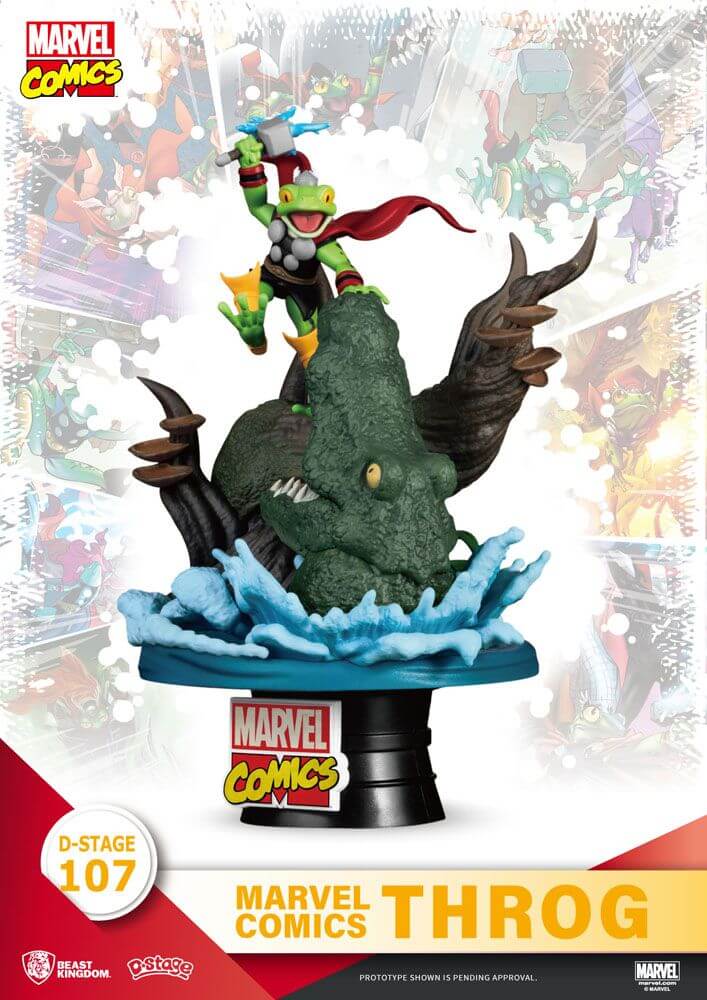 Marvel Comics D-Stage PVC Diorama Throg Closed Box Version 17cm - Scale Statue - Beast Kingdom Toys - Hobby Figures UK
