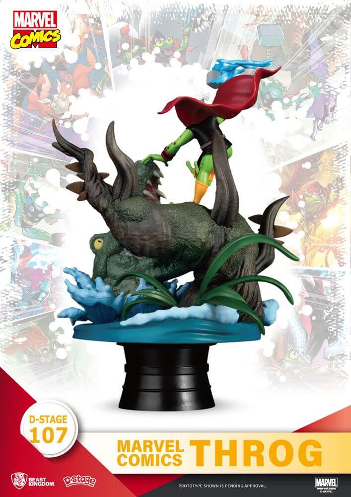Marvel Comics D-Stage PVC Diorama Throg Closed Box Version 17cm - Scale Statue - Beast Kingdom Toys - Hobby Figures UK
