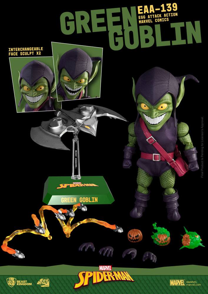 Marvel Comics Egg Attack Action Action Figure Green Goblin 17cm - Action Figures - Beast Kingdom Toys - Hobby Figures UK