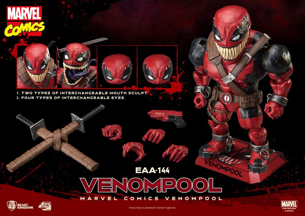 Marvel Comics Egg Attack Action Action Figure Venompool 21cm - Action Figures - Beast Kingdom Toys - Hobby Figures UK