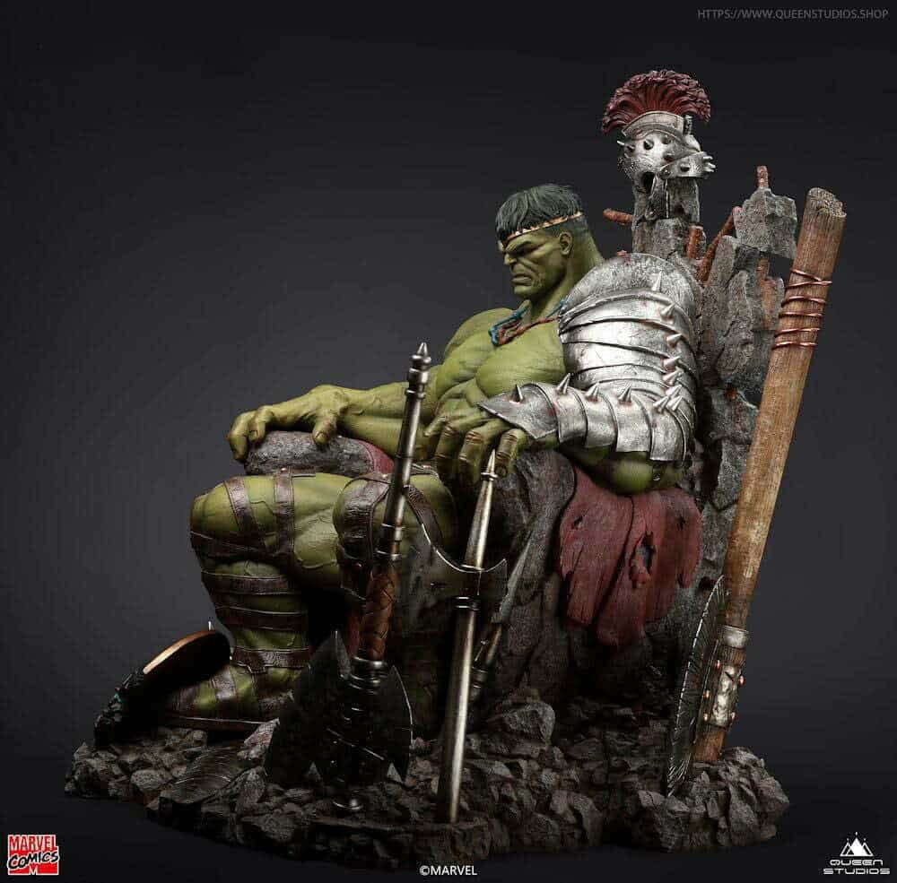 Marvel Comics Statue 1/4 Green Scar Hulk Regular Version 67cm - Scale Statue - Queen Studios - Hobby Figures UK