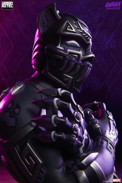 Marvel Designer Collectible Vinyl Bust Black Panther Purple Variant by Jesse Hernandez 19cm - Scale Statue - Unruly Industries - Hobby Figures UK