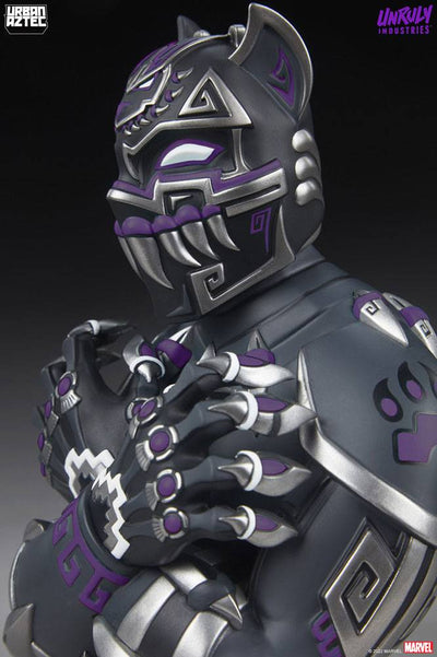 Marvel Designer Collectible Vinyl Bust Black Panther Purple Variant by Jesse Hernandez 19cm - Scale Statue - Unruly Industries - Hobby Figures UK