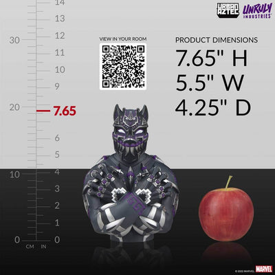 Marvel Designer Collectible Vinyl Bust Black Panther Purple Variant by Jesse Hernandez 19cm - Scale Statue - Unruly Industries - Hobby Figures UK